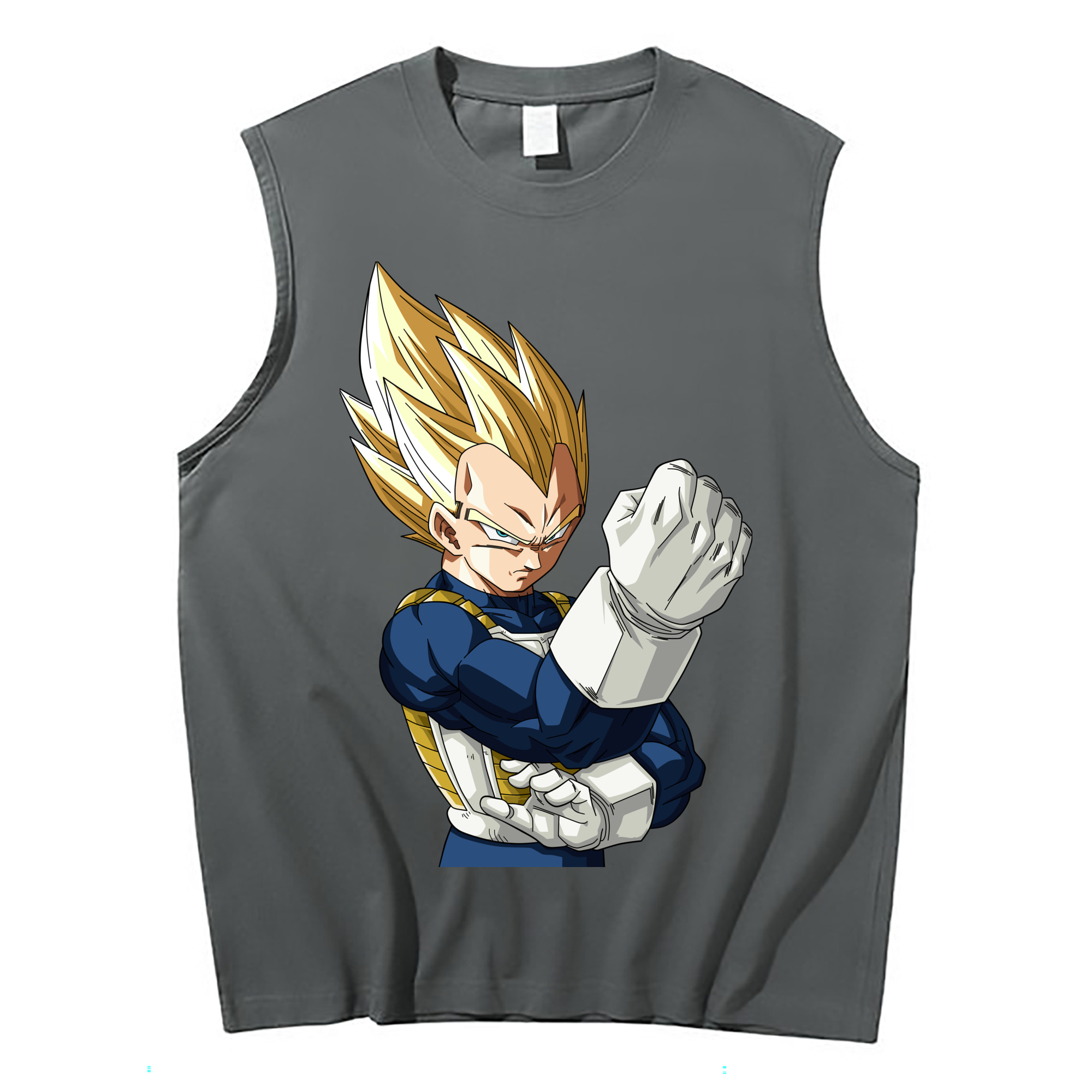 （画像用） ドラゴンボール ベジータ四世（Bejīta Yonsei）DRAGON BALL Vegeta IV コットン100％タンクトップ（フロントプリント）